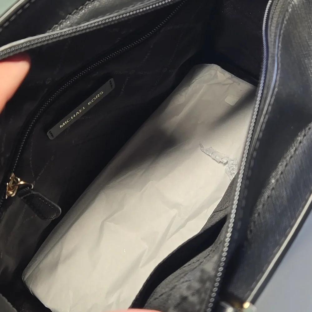 Michael Kors Black Satchel Bag with Detachable Strap - Picture 5 of 5